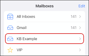 iOS - Mailboxes